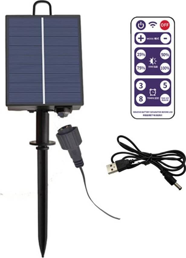YIGEBAG Solar Battery Box Outdoor Indoor LED String Lamp Panel Controller