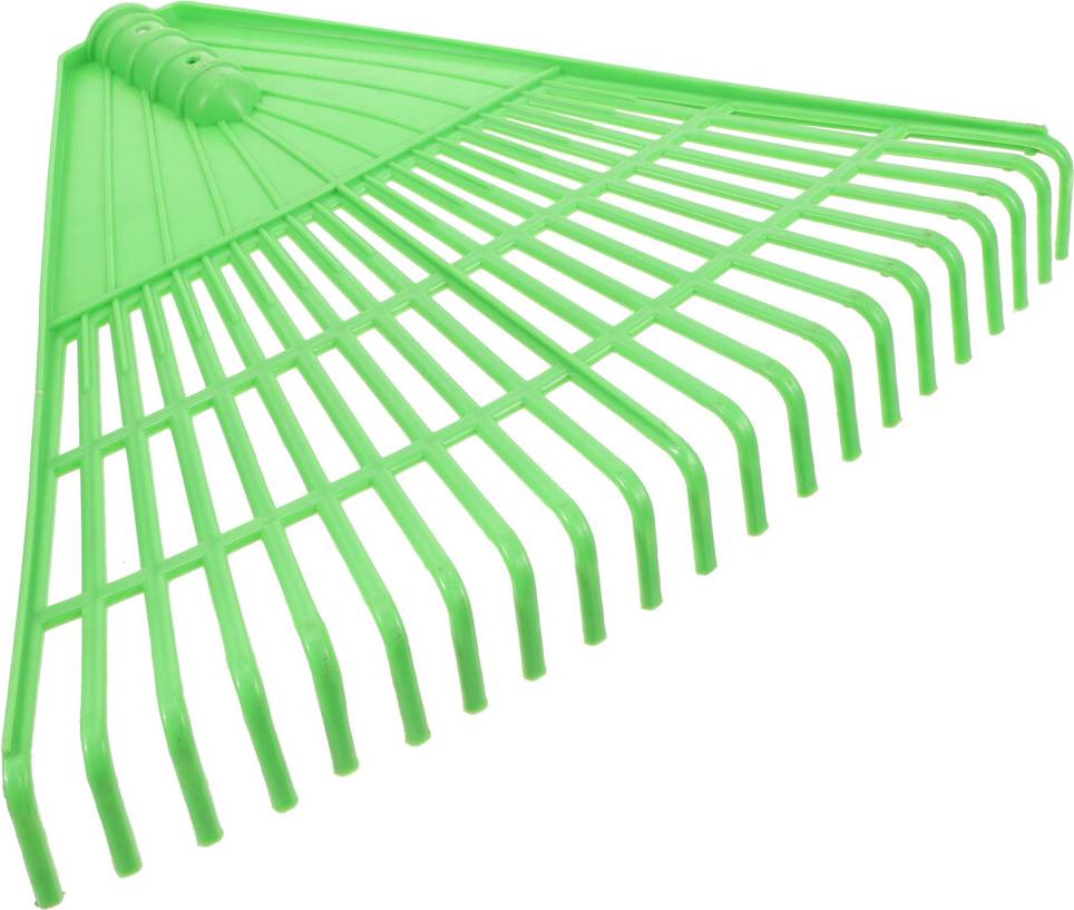 Inoomp Plastic Garden Rake Outdoor Green
