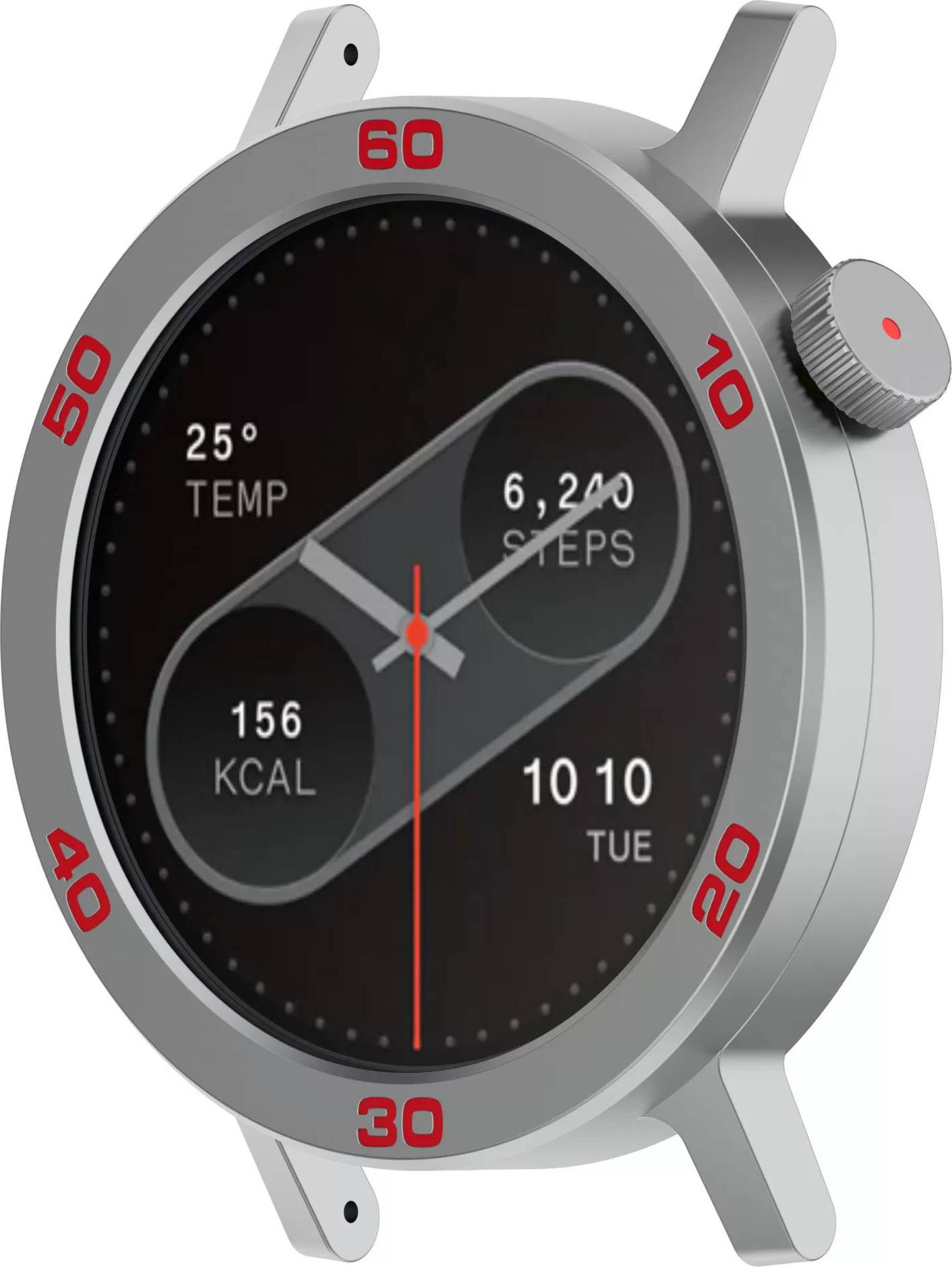 Cmf smartwatch INF Watch Case & Screen Protector for CMF Watch Pro2 Silver