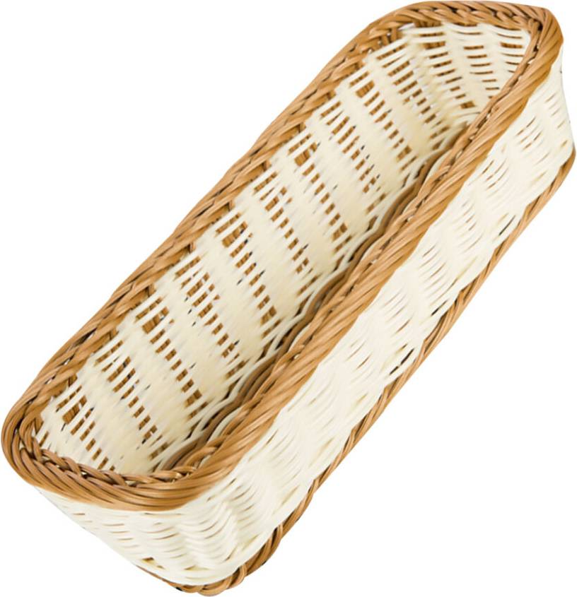 ABOOFAN Woven Imitation Rattan Rectangular Set Serving Tray