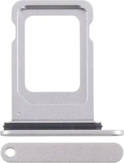 FoneFunShop Sim Tray Compatible With iPhone 16e Silver