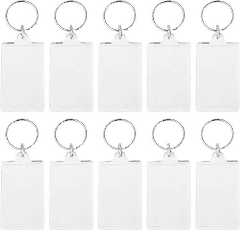 Ohphcall Acrylic Key Chain Photo Frame Ring