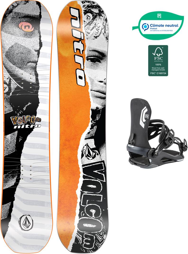 Nitro X Volcom Ripper Kids Snowboard 116