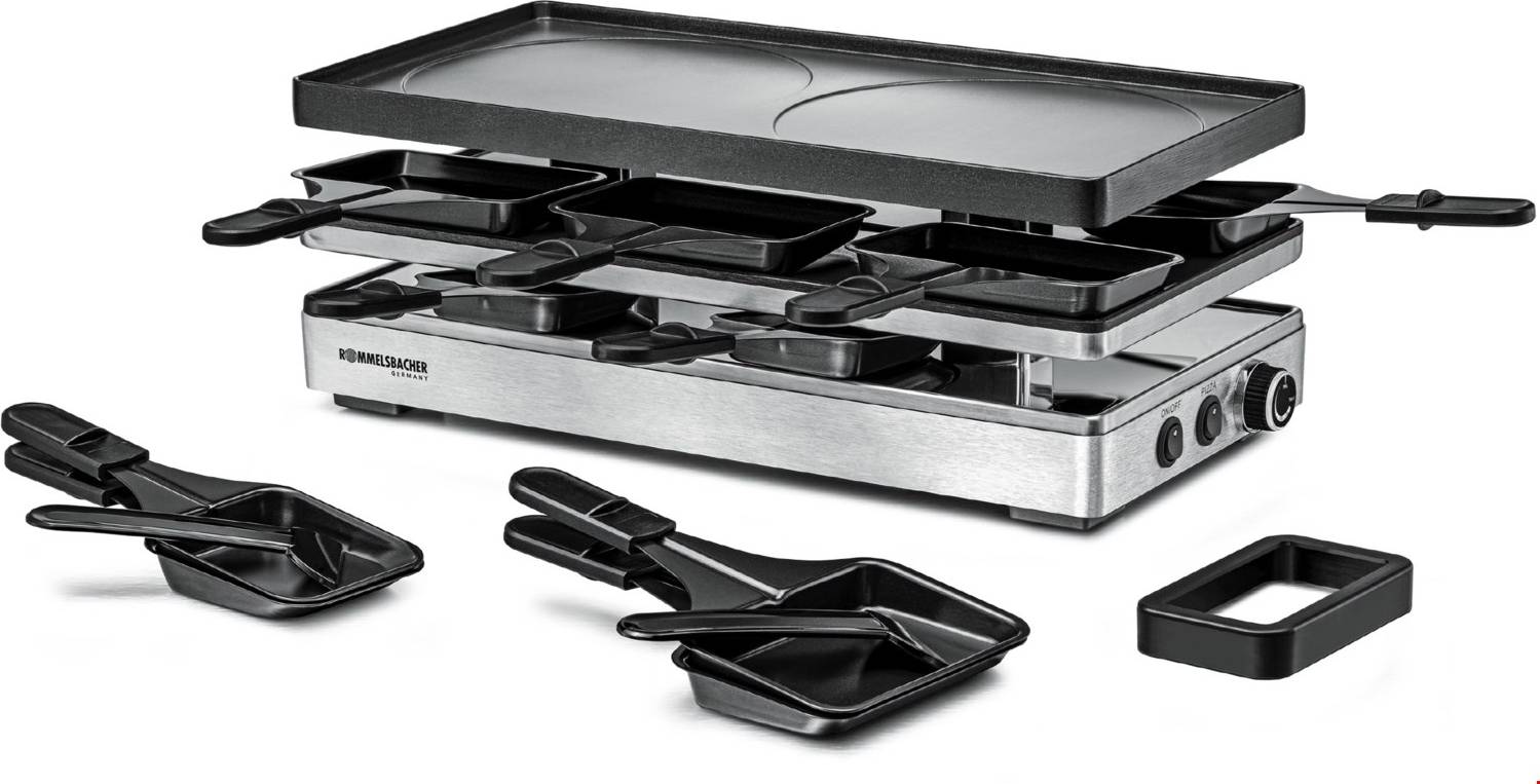 Rommelsbacher Rcp 1800 Raclette Black Silver