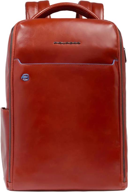 Piquadro Fast-Check Travel Backpack with Rfid and Shock Absorbing Protection - Rød