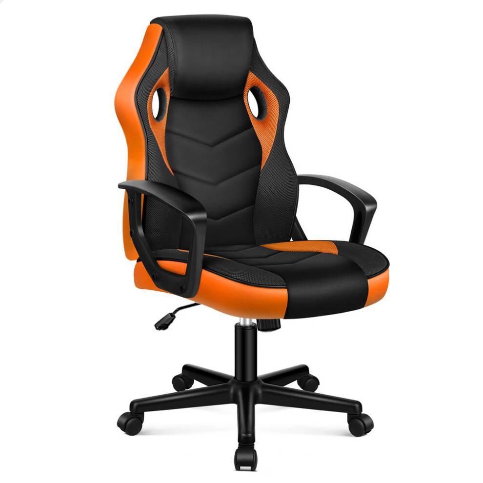 ELFORDSON Gaming Chair Racing Office Work Orange