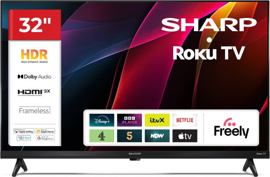 Sharp 32 Inch HD Roku Smart TV