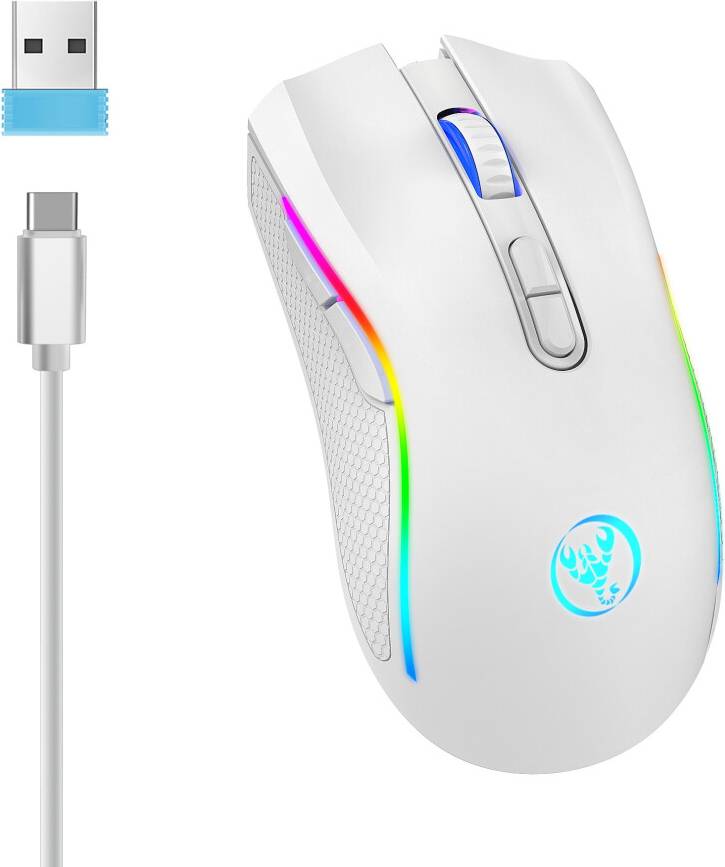 Maxpower Mouse Da Gioco RGB Wireless Ricaricabile