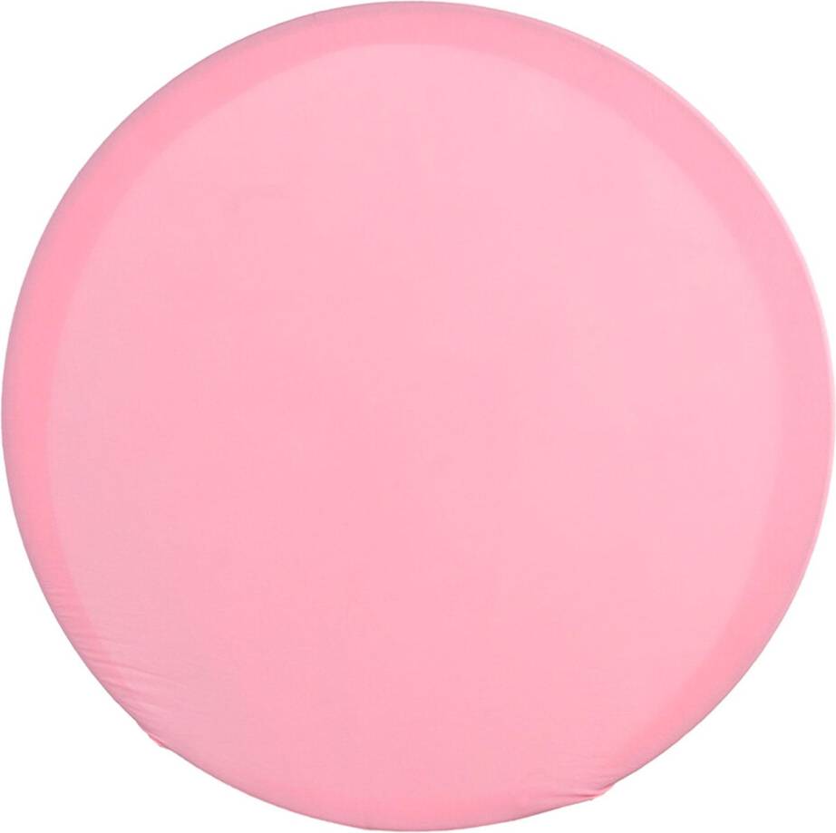 Pink Round Backdrop Cover Stretch