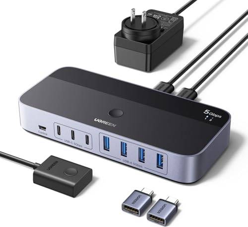 UGREEN 5Gbps USB Switch 2 In 7 Out