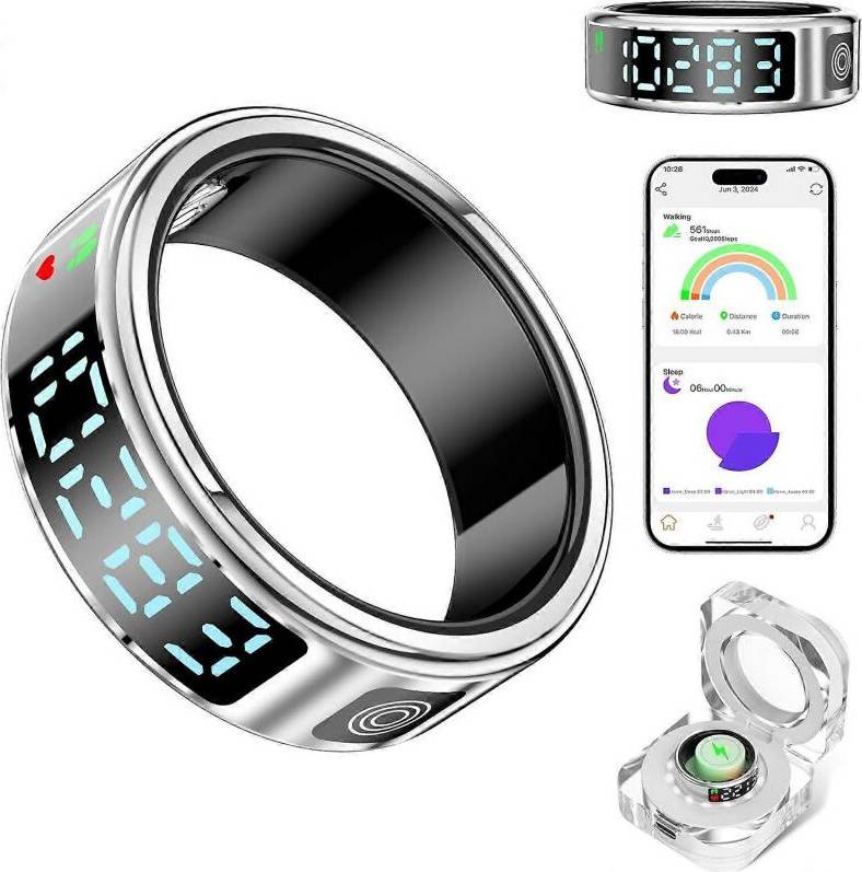 Smart display Latest Model Smart Ring Health with LED Display