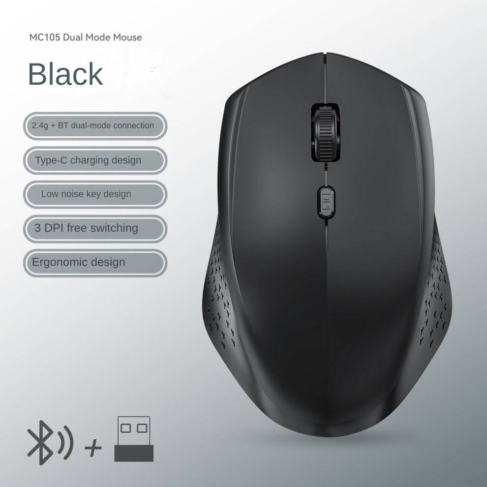 Mouse Bluetooth Wireless Ricaricabile 1600 DPI