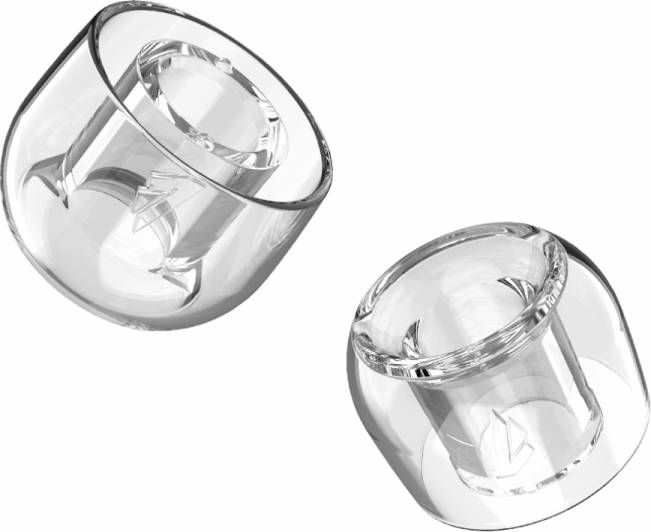 Divinus Prism Wide Bore In-Ear Tips - Transparent