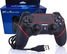 Manette Rouge Filaire PS4 PC