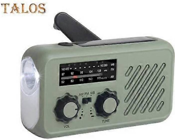 Emergency Radio with Flashlight Multi-functional Compact Portable SOS Alarm