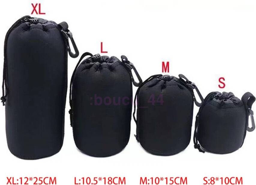 4PC Camera Lens Pouch Set
