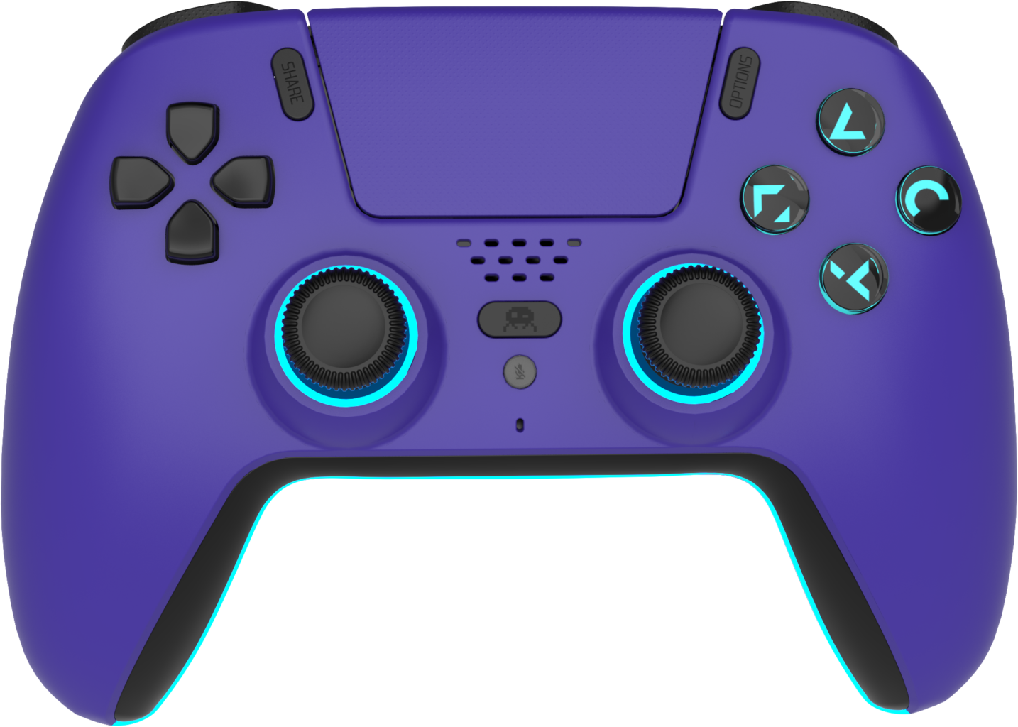 Trade Invaders Wireless Bluetooth Controller for PS5 LED Purple