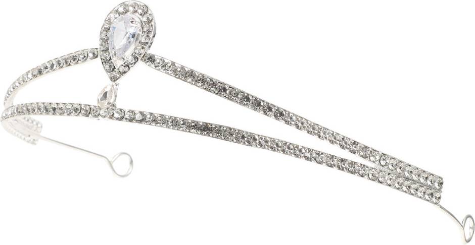 Solustre 4pcs Rhinestone Tiara Bride Wedding Party