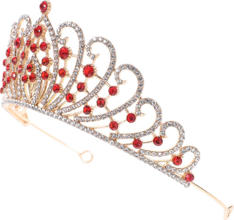 Inoomp Bridal Crown Baroque Rhinestone Headpiece