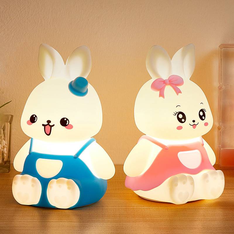 Cute Kids Light LED Silicone Rabbit Lamp