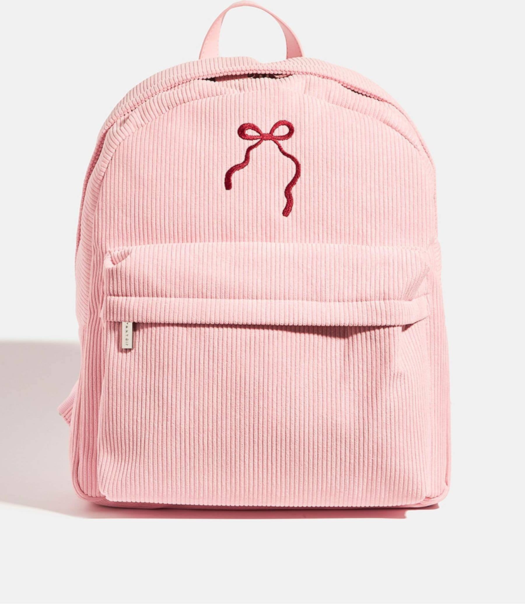 Bow Embroidered Backpack