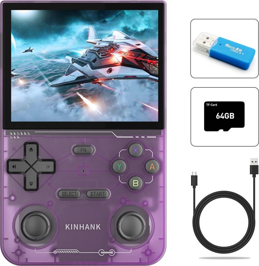 Open Source K36 Retro Handheld Video Game Console - Purple