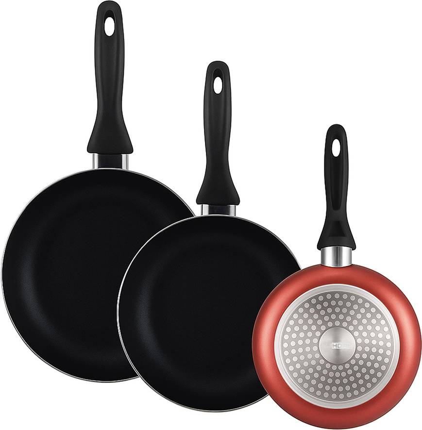 Wellhome Cookware Set 11 Pieces Red Cookware Set
