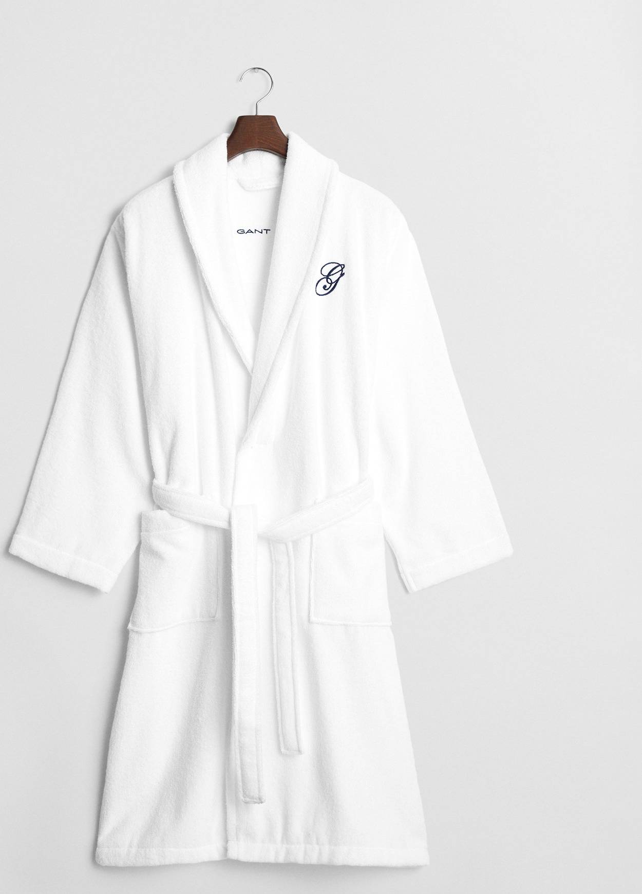Embroidered Robe - White