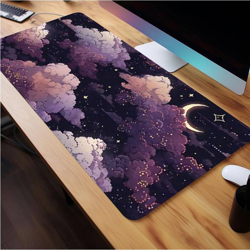 Creative Moon Star Pattern Mouse Pad