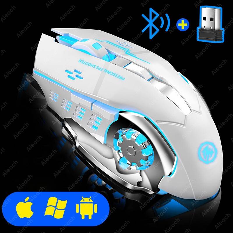Mouse Bluetooth Aieach Wireless Ricaricabile