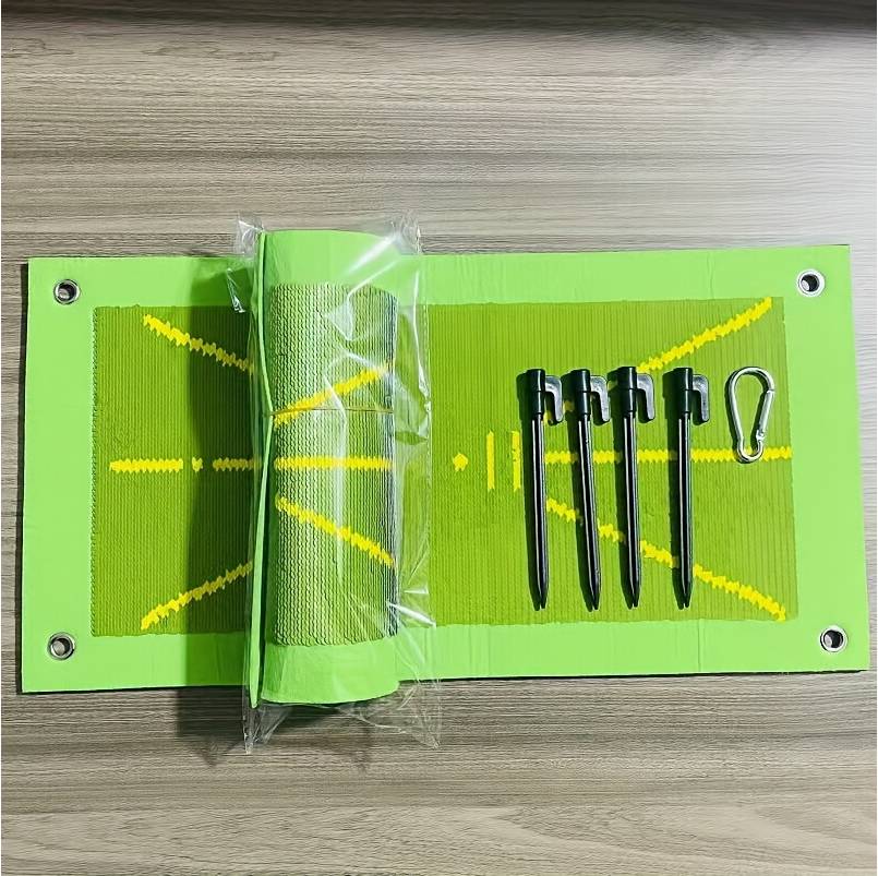 Flemye Premium Green Golf Training Mat With Guide