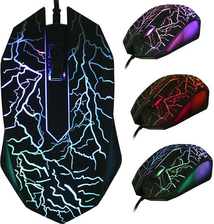Maxpower Mouse Da Gioco USB Con Cavo LED