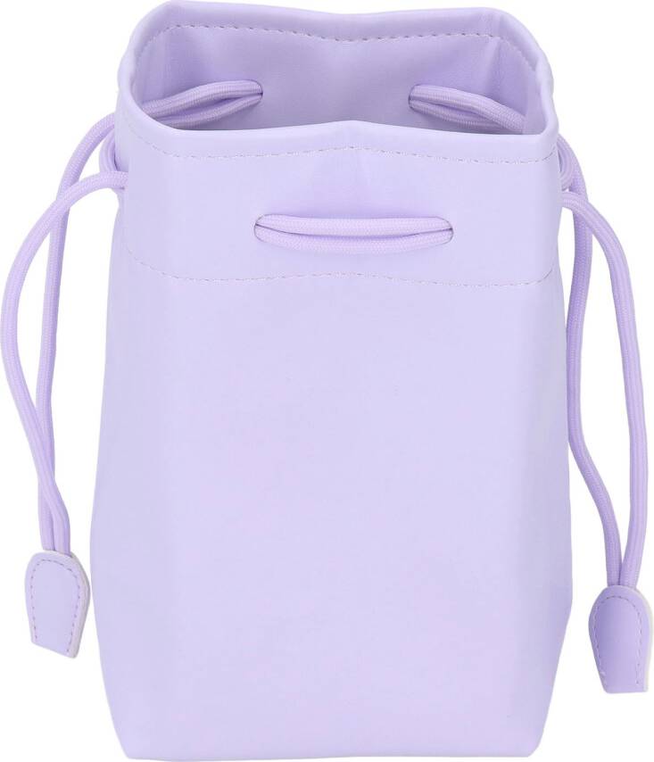 PU Leather Drawstring Pouch Bag