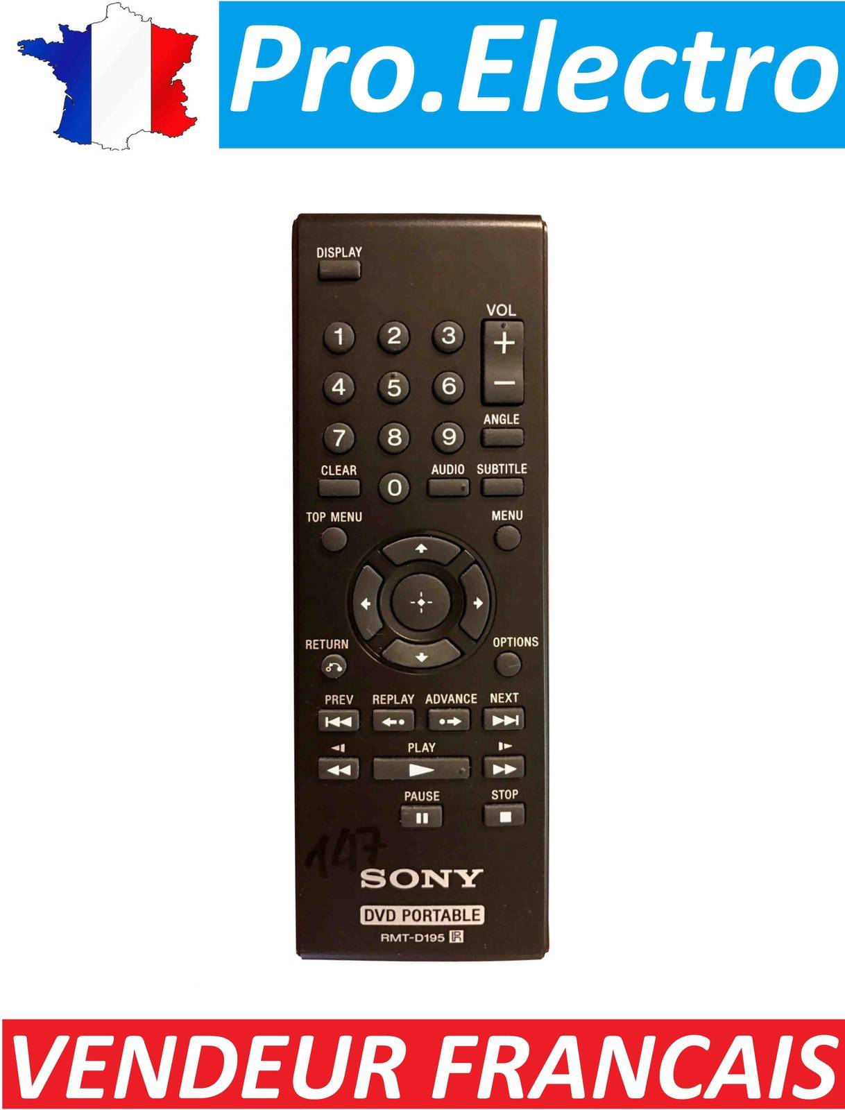 Portable dvd player Sony Remote Control Portable DVD Player RMT-D195