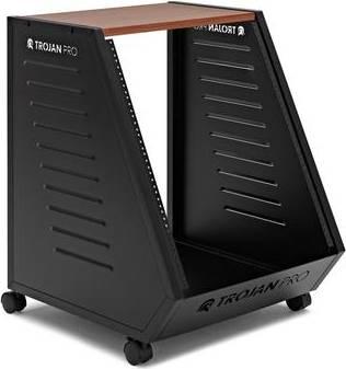 Teneo 13U Wheeled Studio Rack Unit Cherry