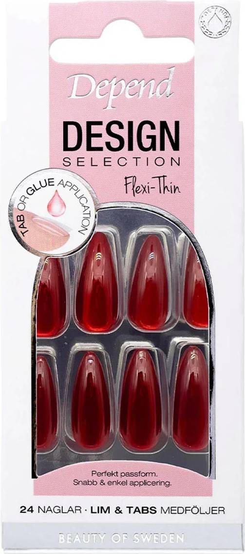 Depend Design Selection Ruby Red Almond Multi - Ruby Red