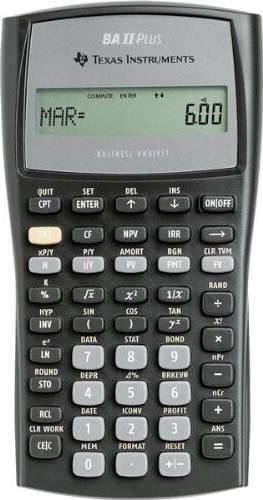 Advanced Financial Calculator BAIIPlus