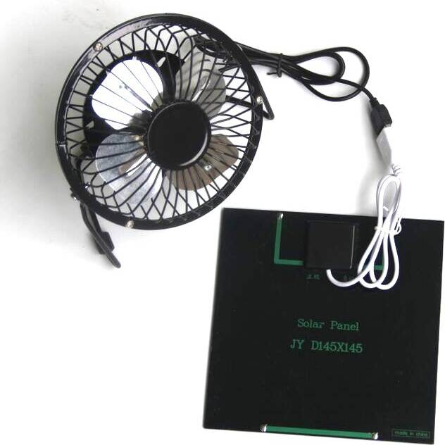 Desk fan 4 6 8 Inch USB Solar Panel Powered Fan