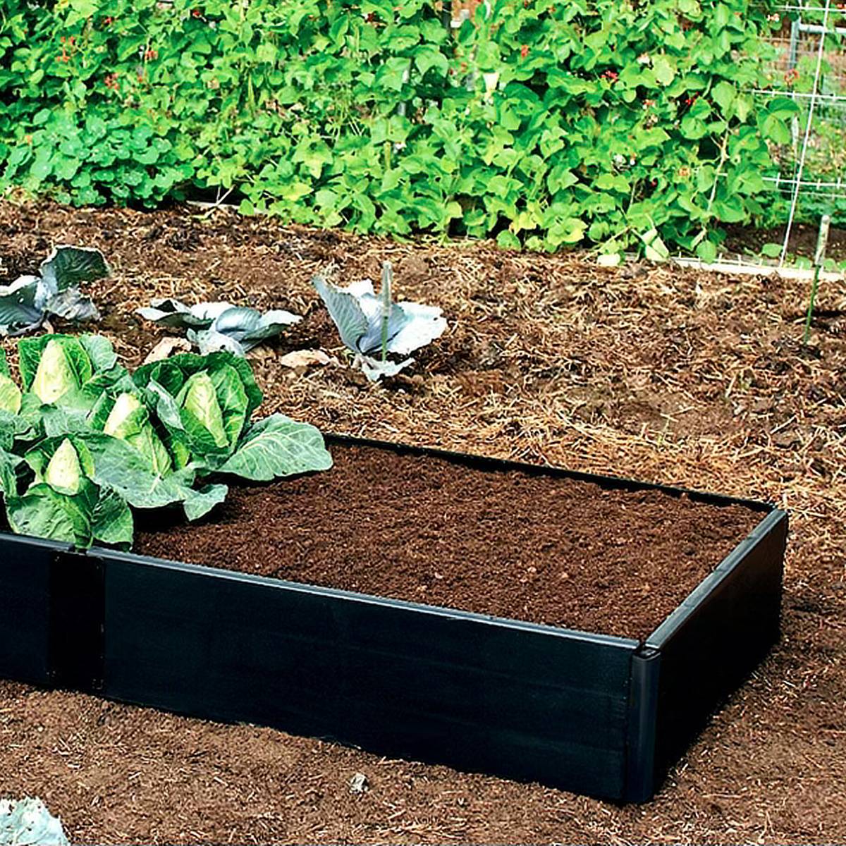 Extension Kit For Grow Bed Large Stackable Black