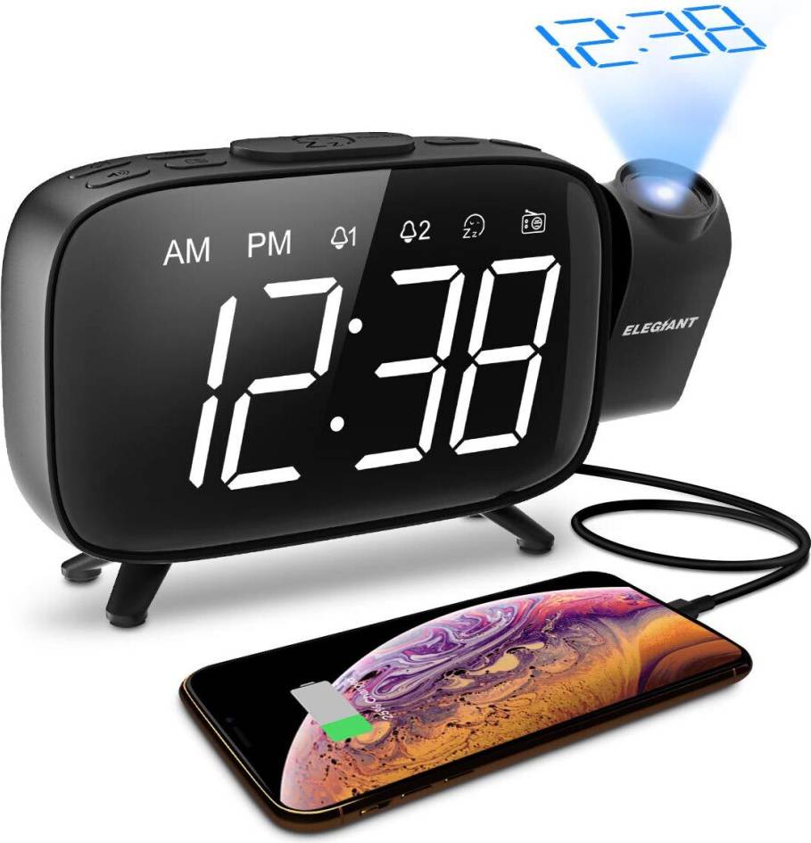 Digital led clock Greenzech Digital LED Projector Alarm Clock