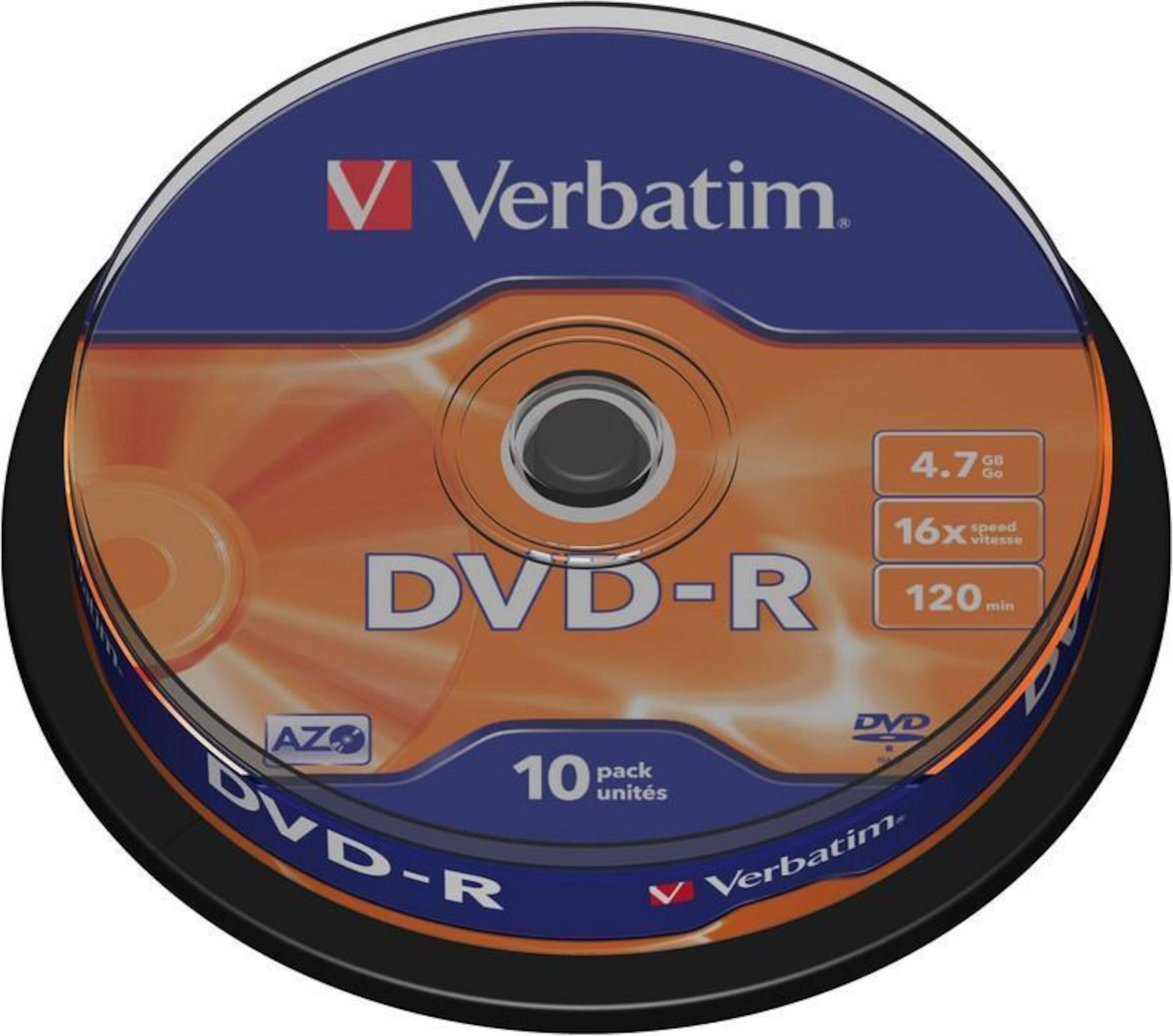 Verbatim DVD-R På Spindel 10-Pakke