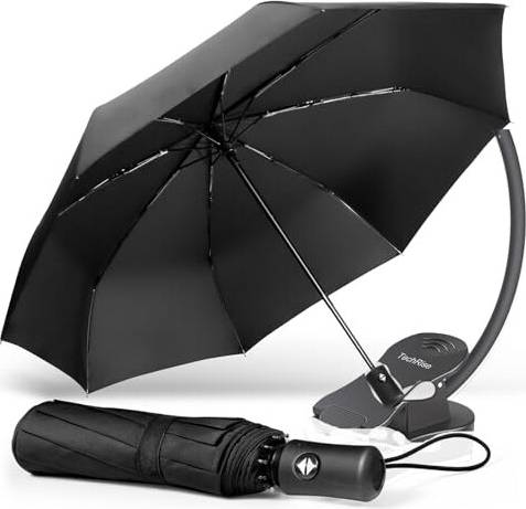 Compact Strong Windproof Automatic Umbrella - Lightweight
