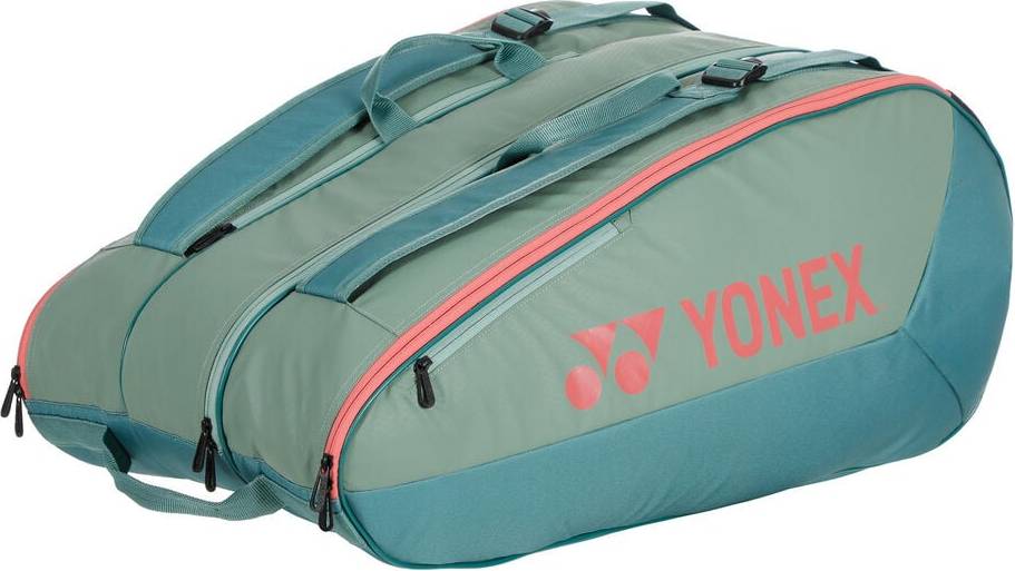 Yonex bag Yonex Team Racquet Bag Racket 12 Pack Green White
