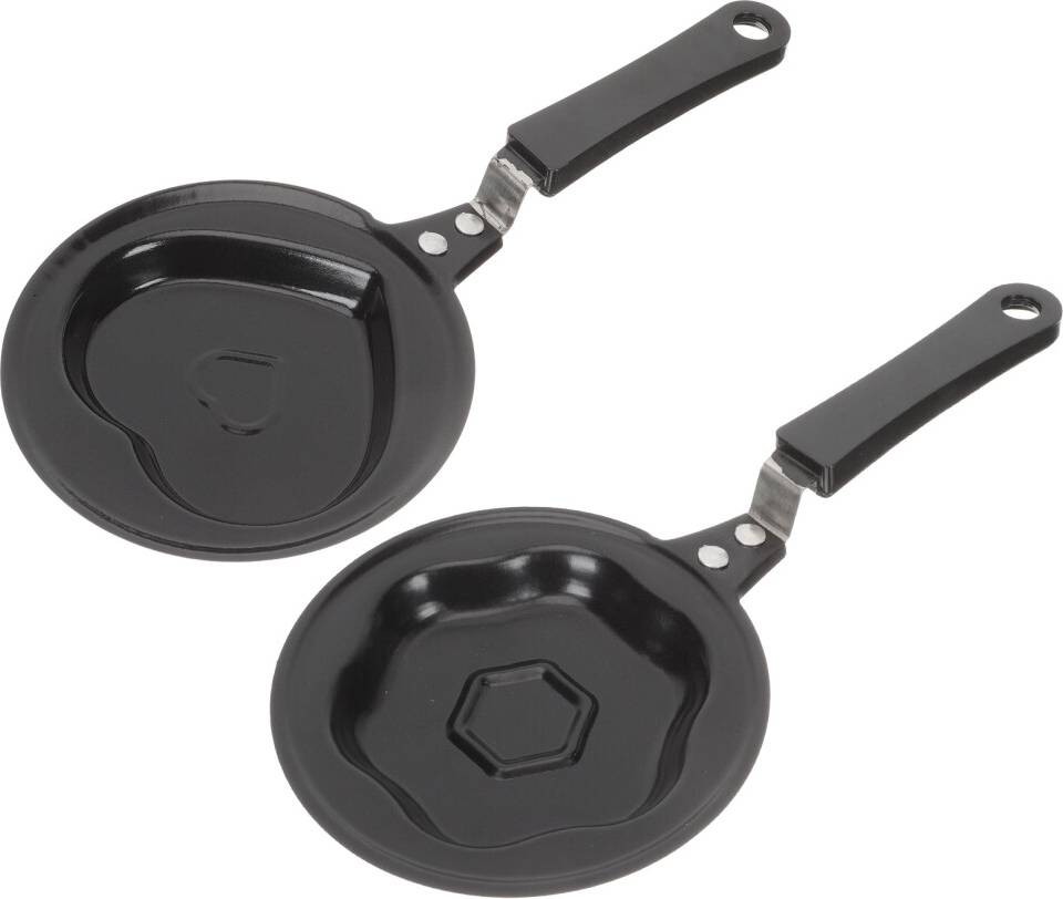Inoomp 2pcs Multi Function Black Frying Pans With Handle