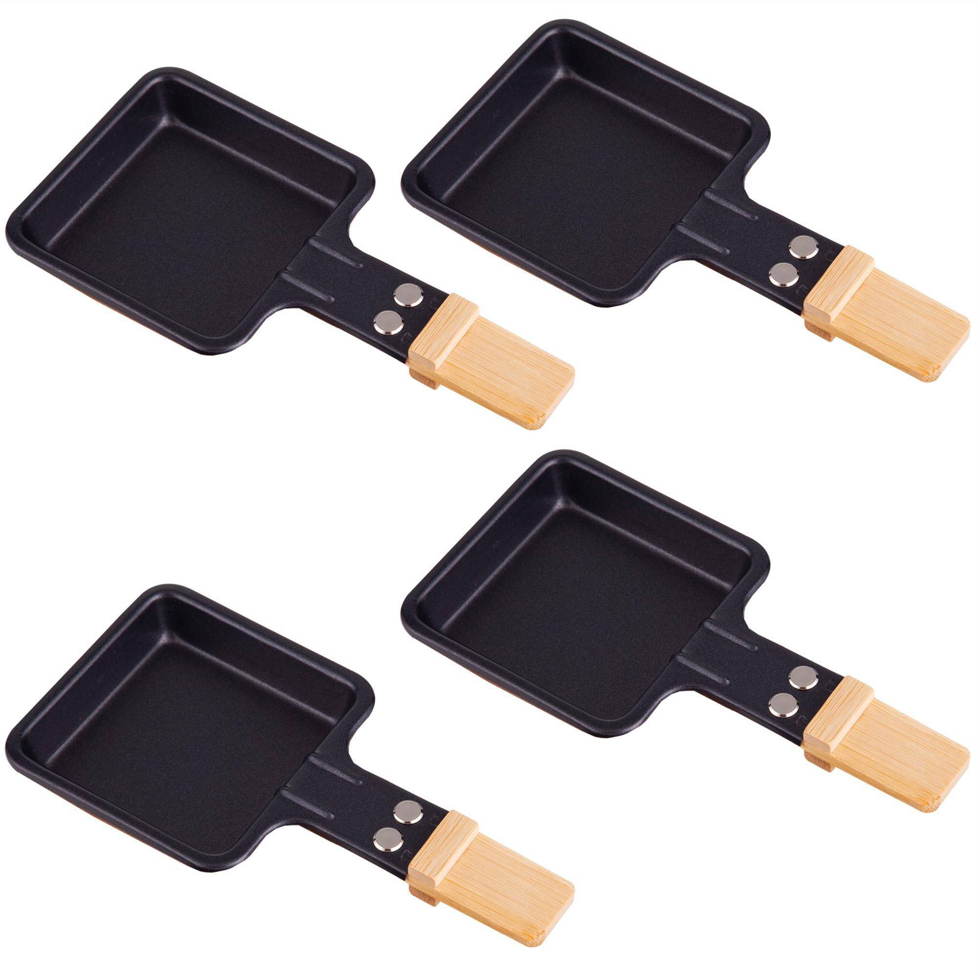 Universal Grill Raclette Pfännchen 4er Set