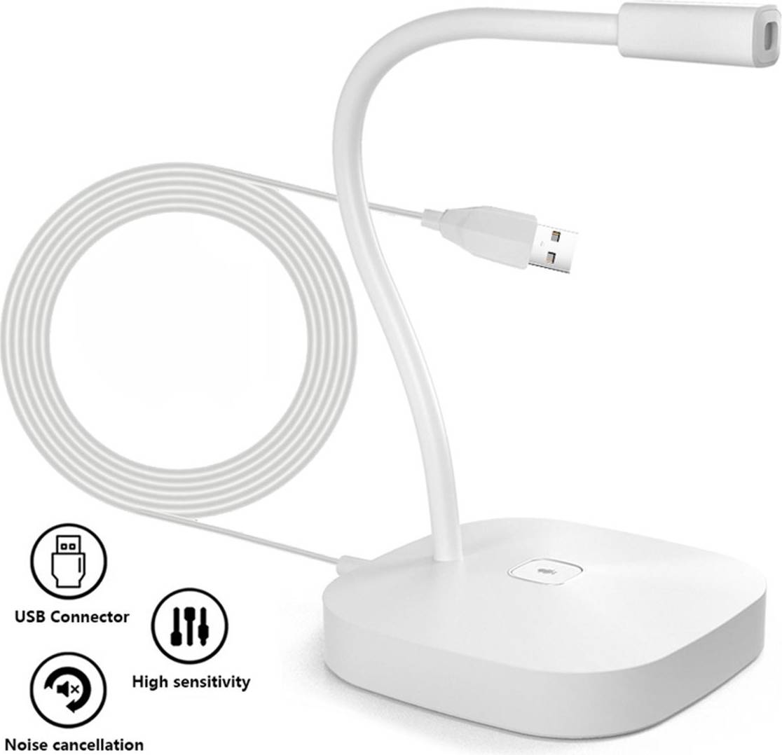 Andoer Microfono Computer Desktop Cablato USB