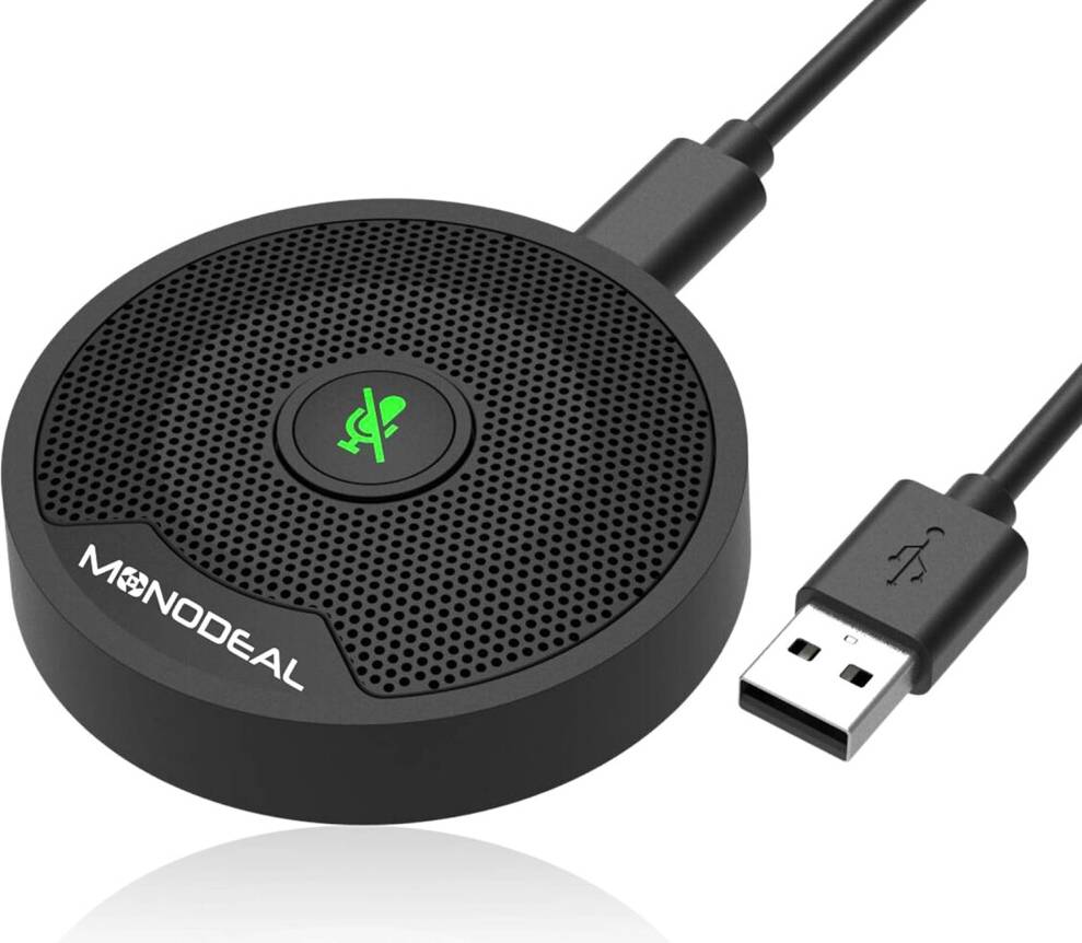Monodeal USB Microphone with Mute Button