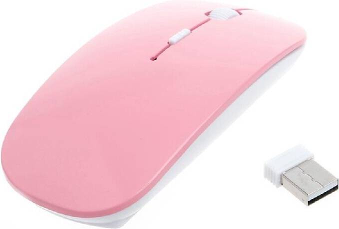 Maxpower Mouse Wireless Mini Animale Rosa