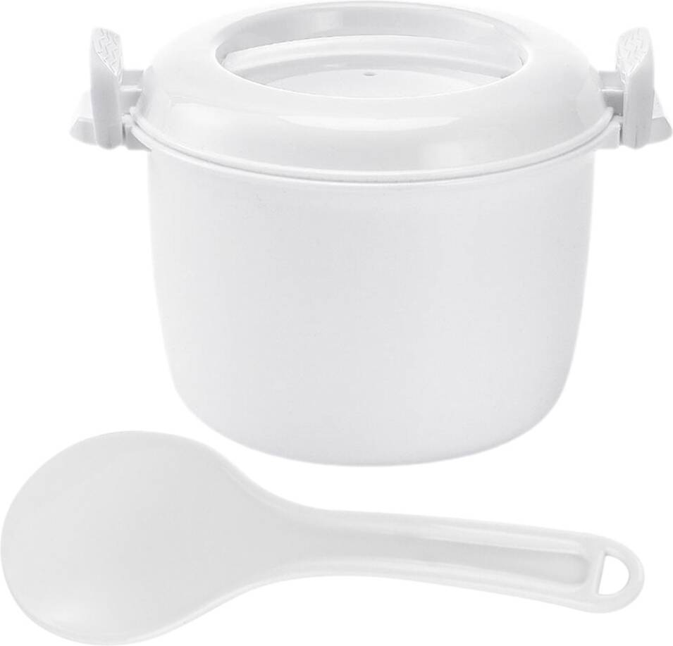Ohphcall Dorm Rice Cooker Set White Plastic