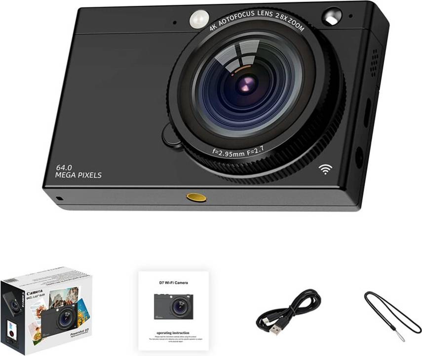 Digital kompaktkamera D7 4K Digital Camera 2.83 Inch
